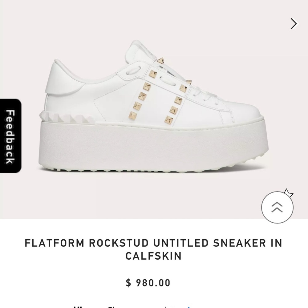 Valentino Rockstud Platform Sneakers